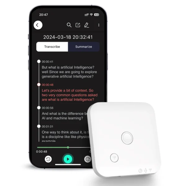 AI-Powered Voice Recorder and Call Recorder with Speech-to-Text & Summarization, Supports 100 Languages, 64GB Storage - Image 7