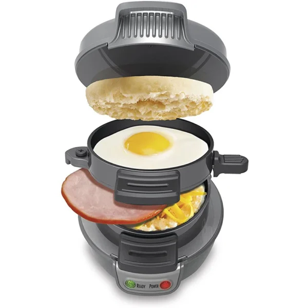 220V/110V Electric Burger Sandwich Maker Machine 600W Hamburg Sandwich Maker With Egg Cooker Ring Machine Bread Waffle Machine - Image 6